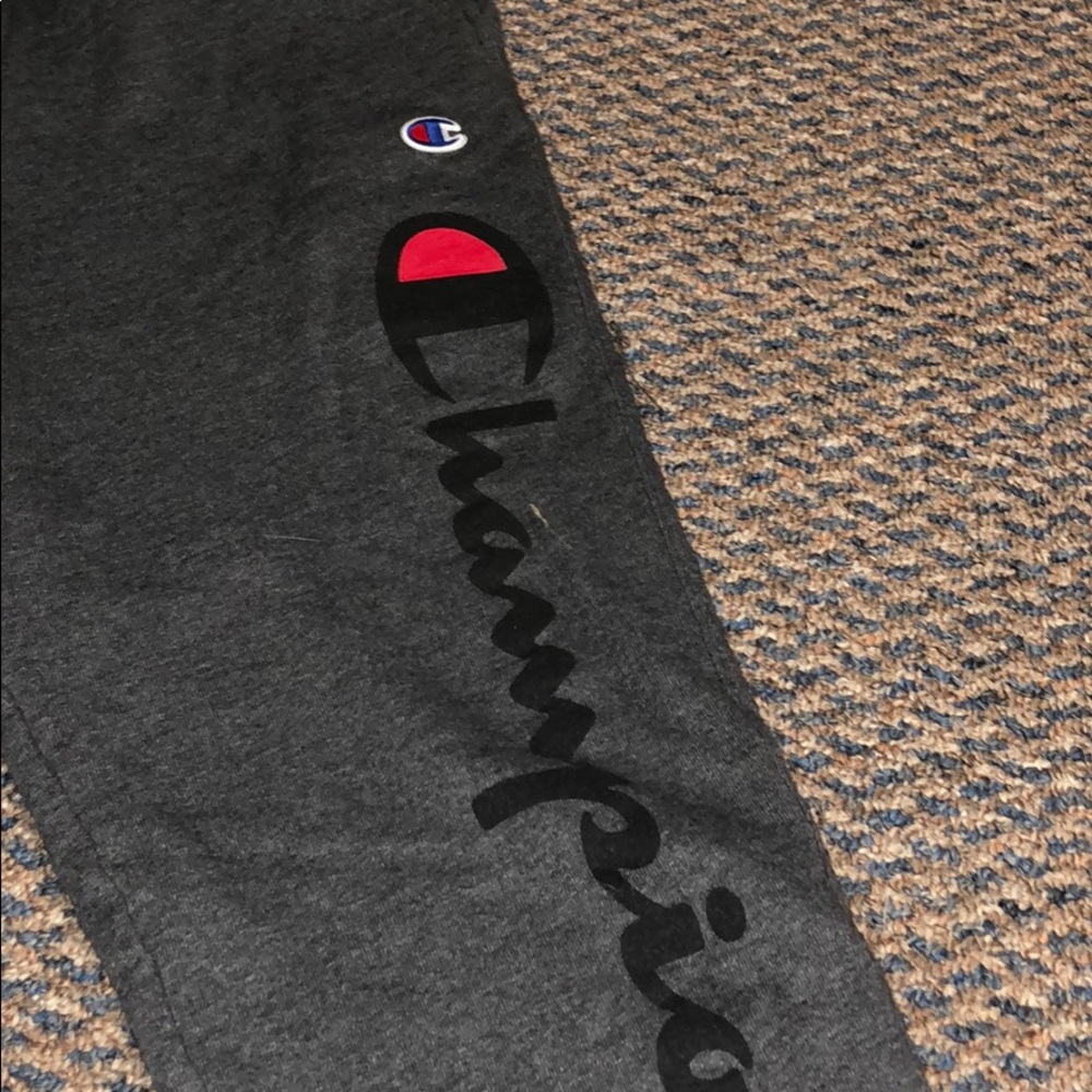 champion logo joggers